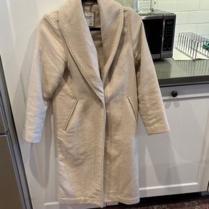 Abercrombie & Fitch Cream Dad Coat